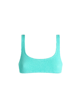 Bralette classica da donna crinkle color verde acqua Naima