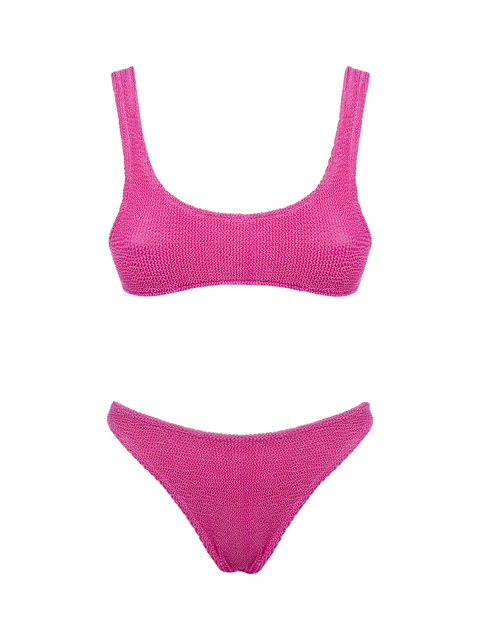 Pink crinkle bralette bikini Naima Elise - MC2 Saint Barth