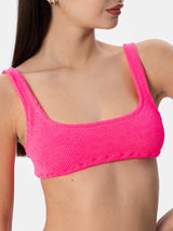 Woman pink classic crinkle bralette Naima