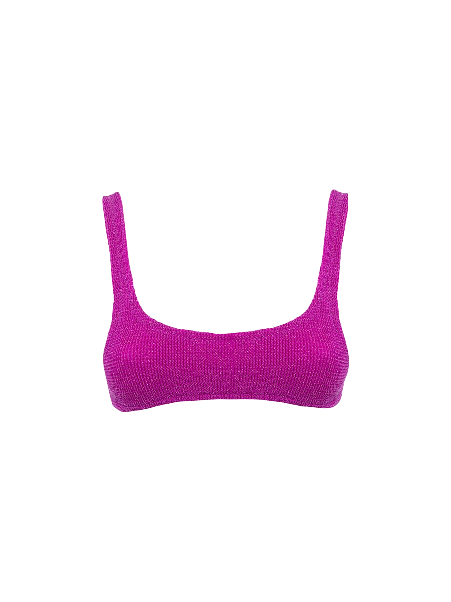 Bralette classica da donna crinkle fucsia lurex Naima