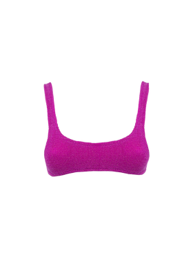 Bralette classica da donna crinkle fucsia lurex Naima