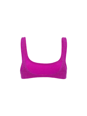 Bralette classica da donna crinkle fucsia lurex Naima