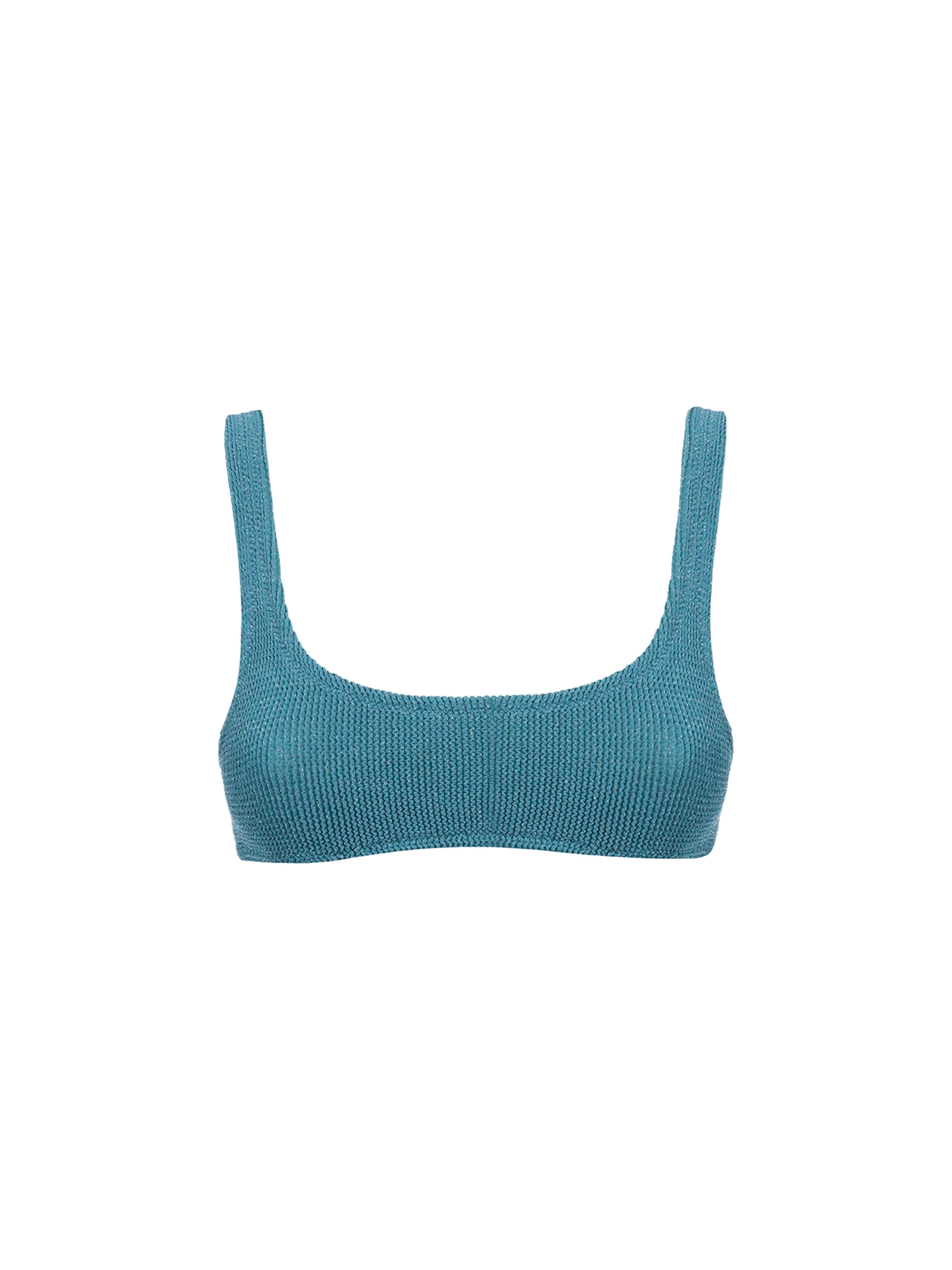 Bralette da donna classica ottanio in lurex crinkle Naima
