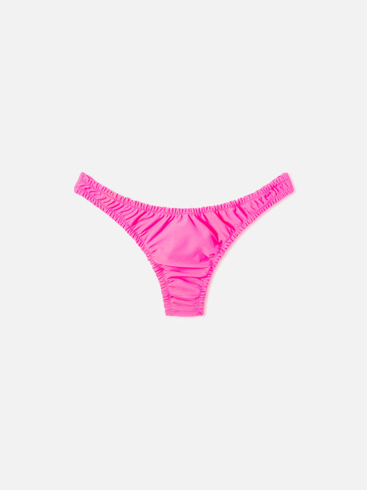 Fluo pink Nalu cheekiest solid color swim briefs
