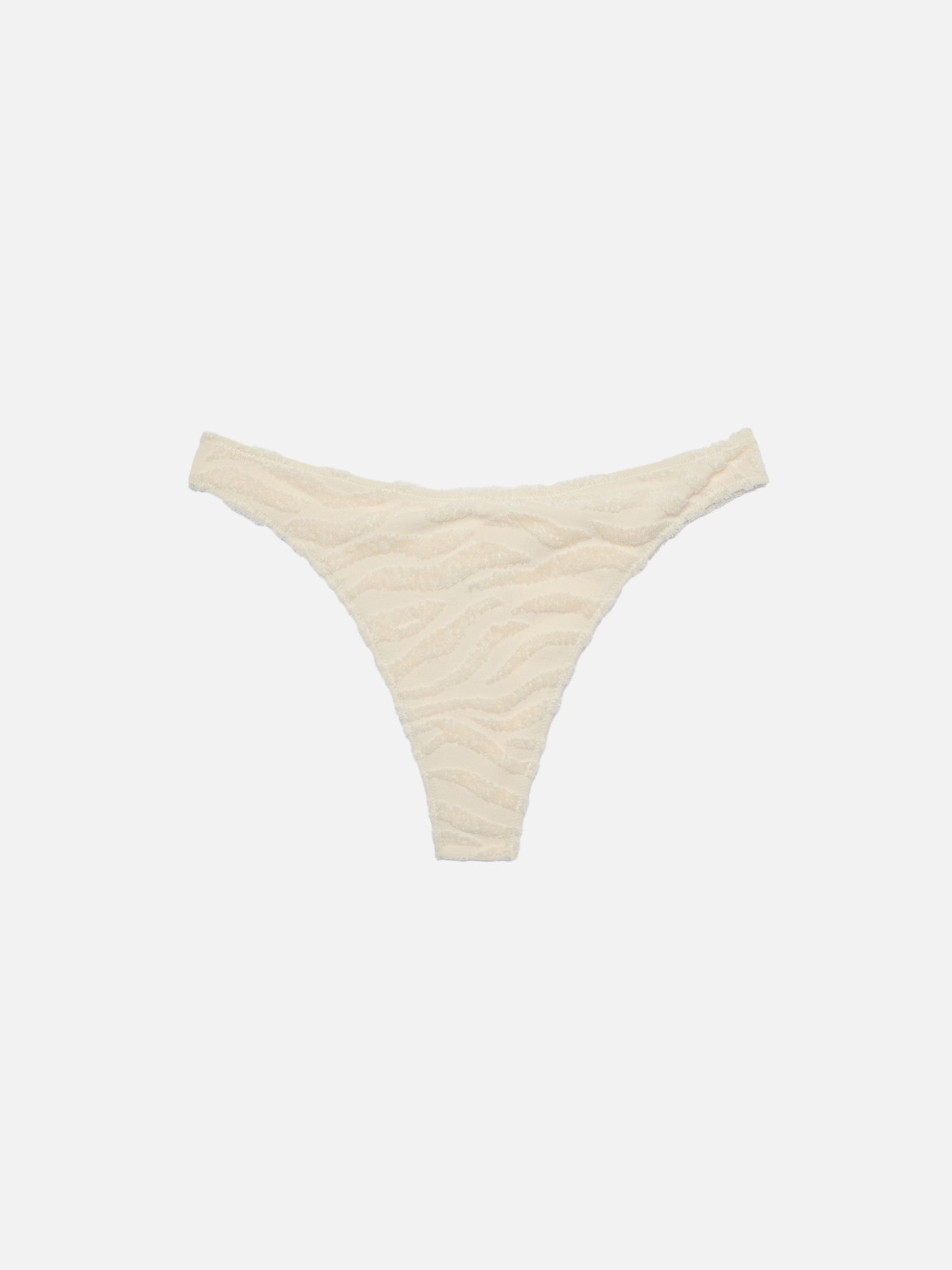 Naomi zebra embossed terry cheeky swim briefs - MC2 Saint Barth