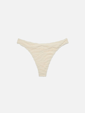 Naomi zebra embossed terry cheeky swim briefs - MC2 Saint Barth