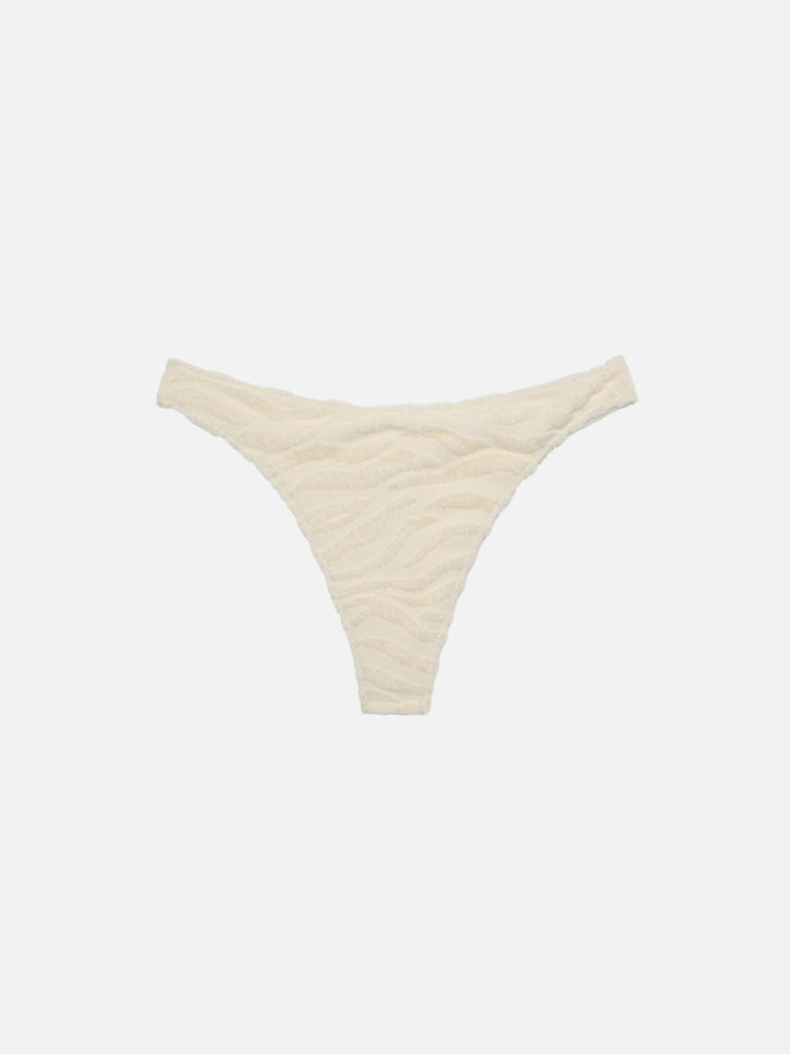 Zebra terry embossed scoop bralette bikini Paloma Naomi - MC2 Saint Barth
