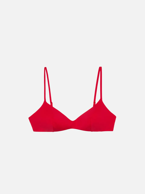 May red scoop bralette top - MC2 Saint Barth