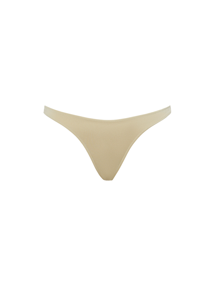 Naomi shimmer gold cheeky swim briefs