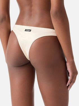 Braguita de bikini cheeky Naomi con efecto foil dorado 