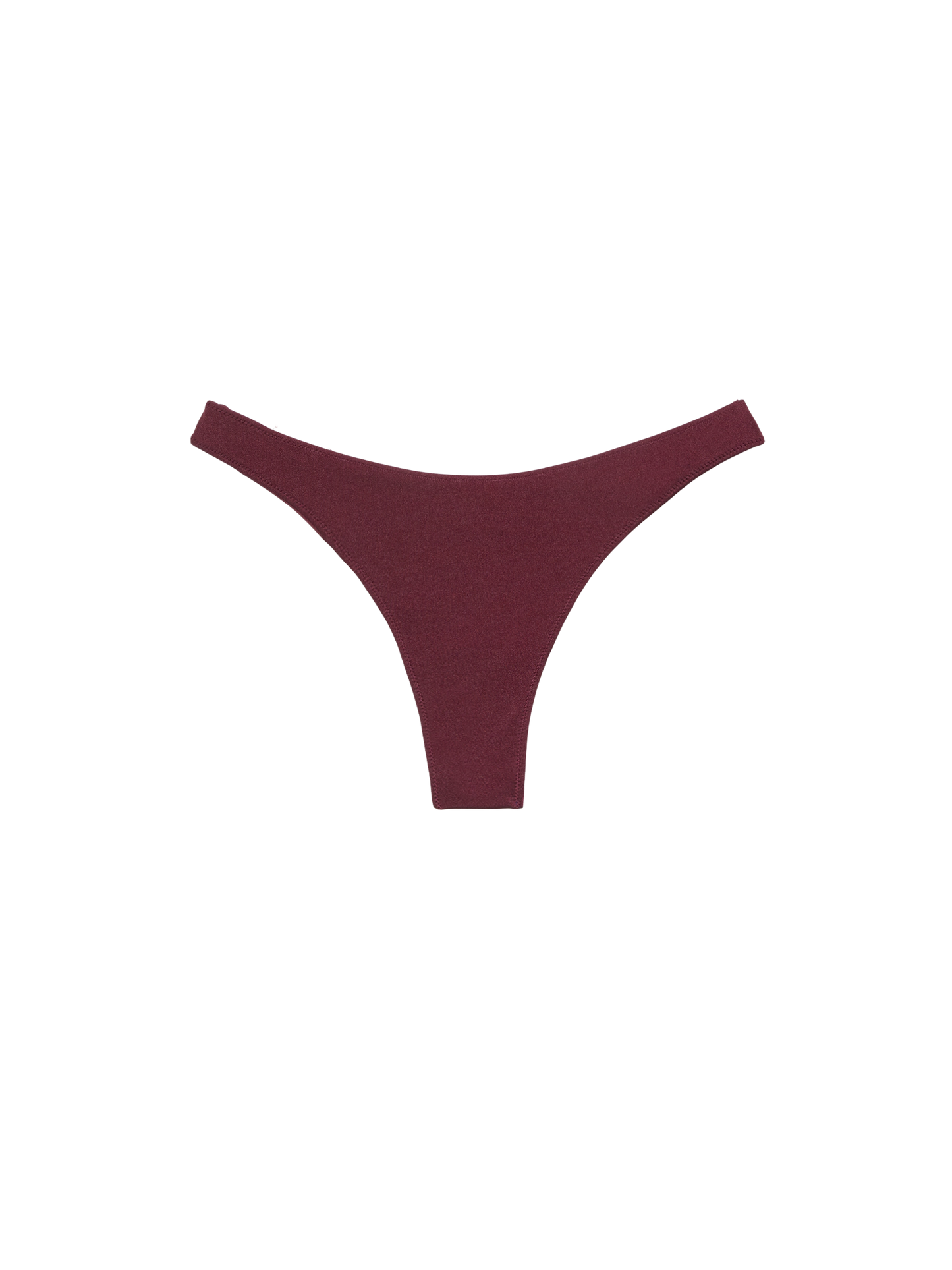 Naomi burgundy cheeky swim briefs with rhinestone embellishment - MC2 Saint Barth