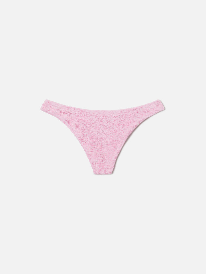 Naima Naomi bikini in pink crinkle fabric