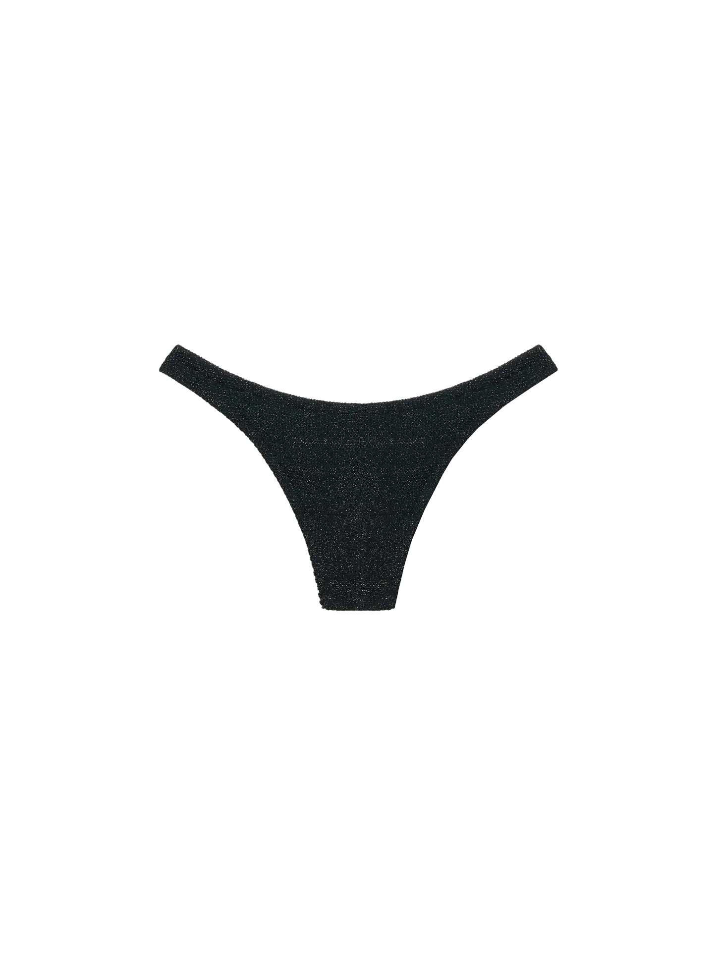 Naomi slip mare cheeky in crinkle lurex color nero