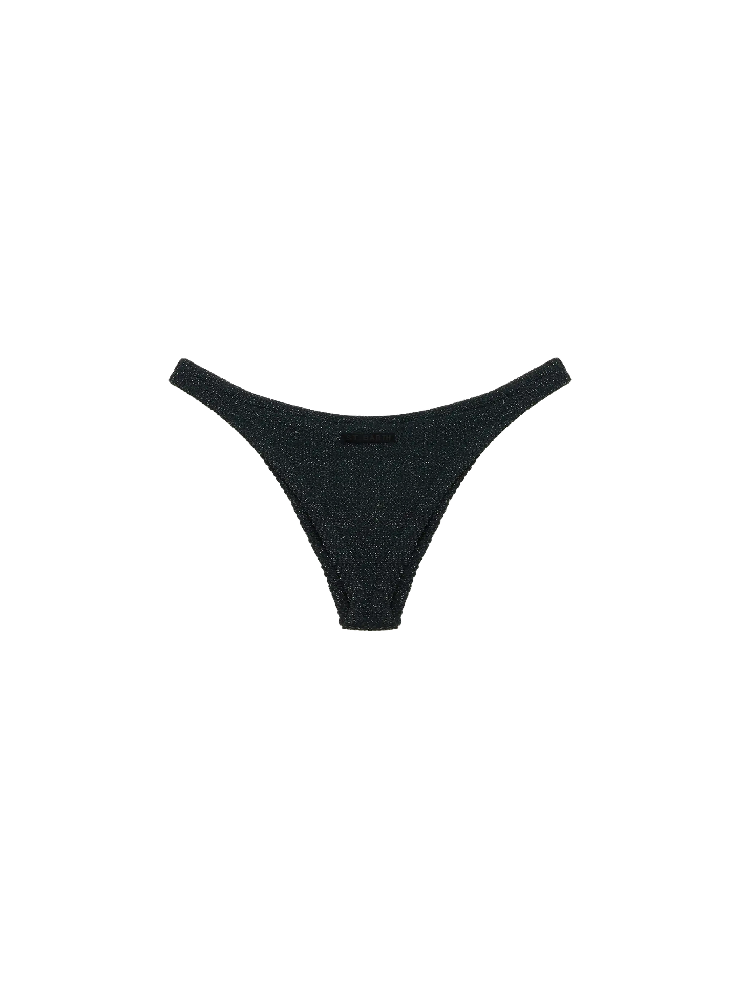 Naomi slip mare cheeky in crinkle lurex color nero
