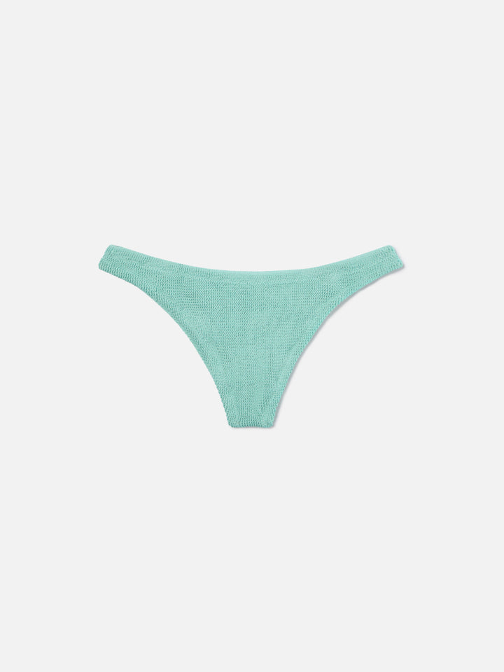 Naima Naomi water green crinkle lurex bikini