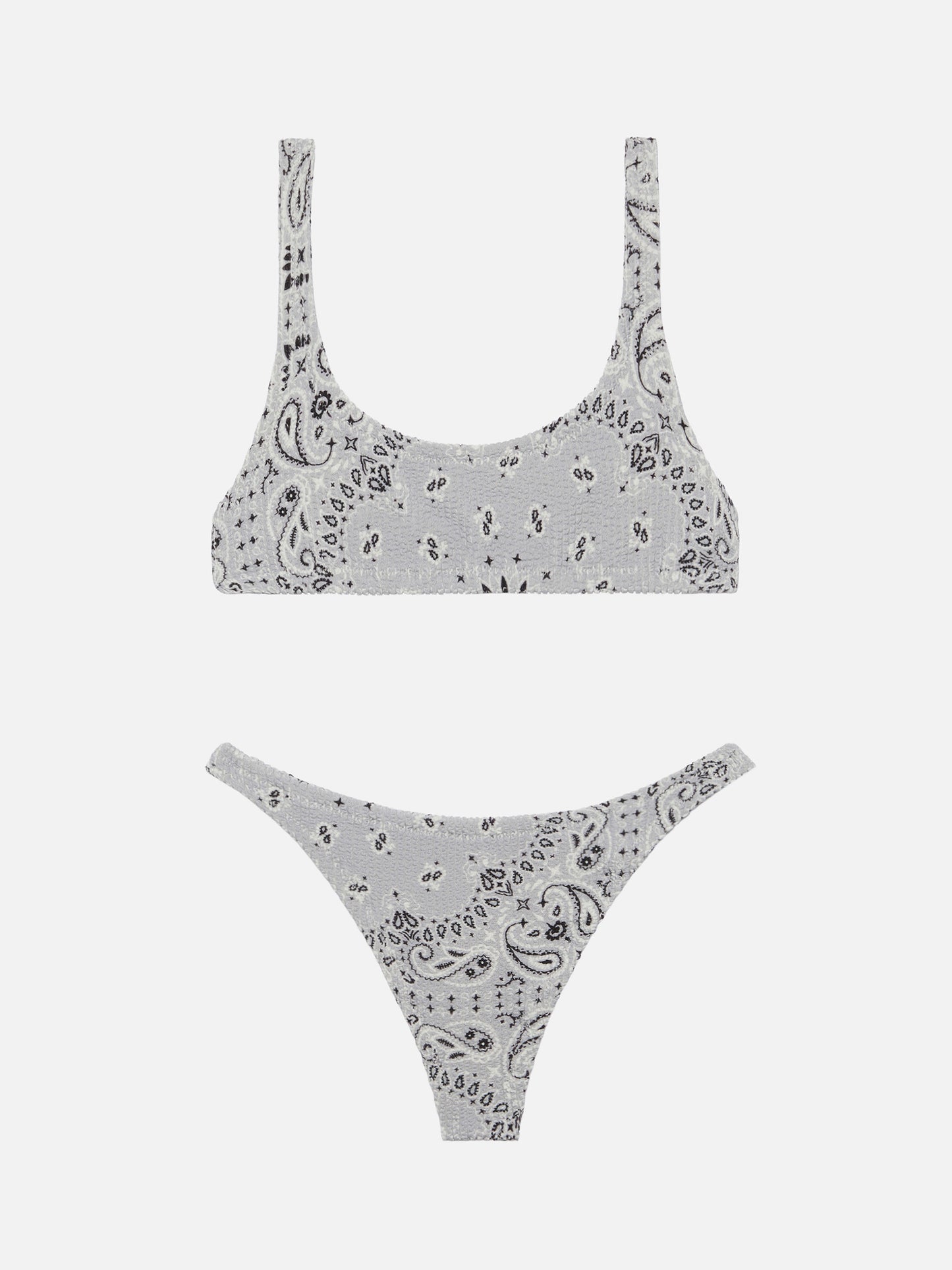 Naomi freche Badehose mit Bandanna-Print - Naima Crinkle klassisches Bralette-Top mit Bandanna-Print