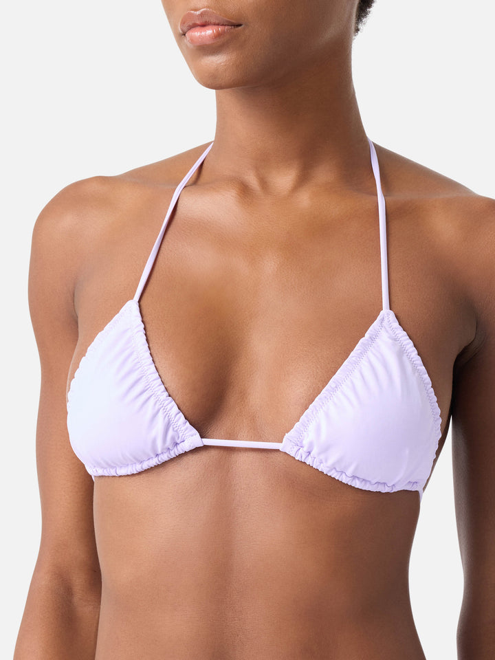 Nilly lilac triangle swimsuit top