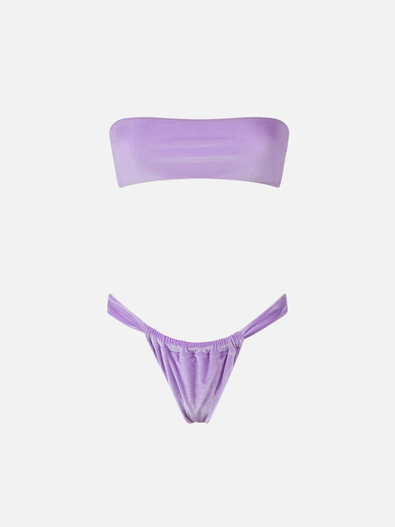 Bikini da donna a fascia in ciniglia Rebby Noelle