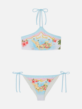 Bikini Nairobi Virgo multicolore St. Barth Map 