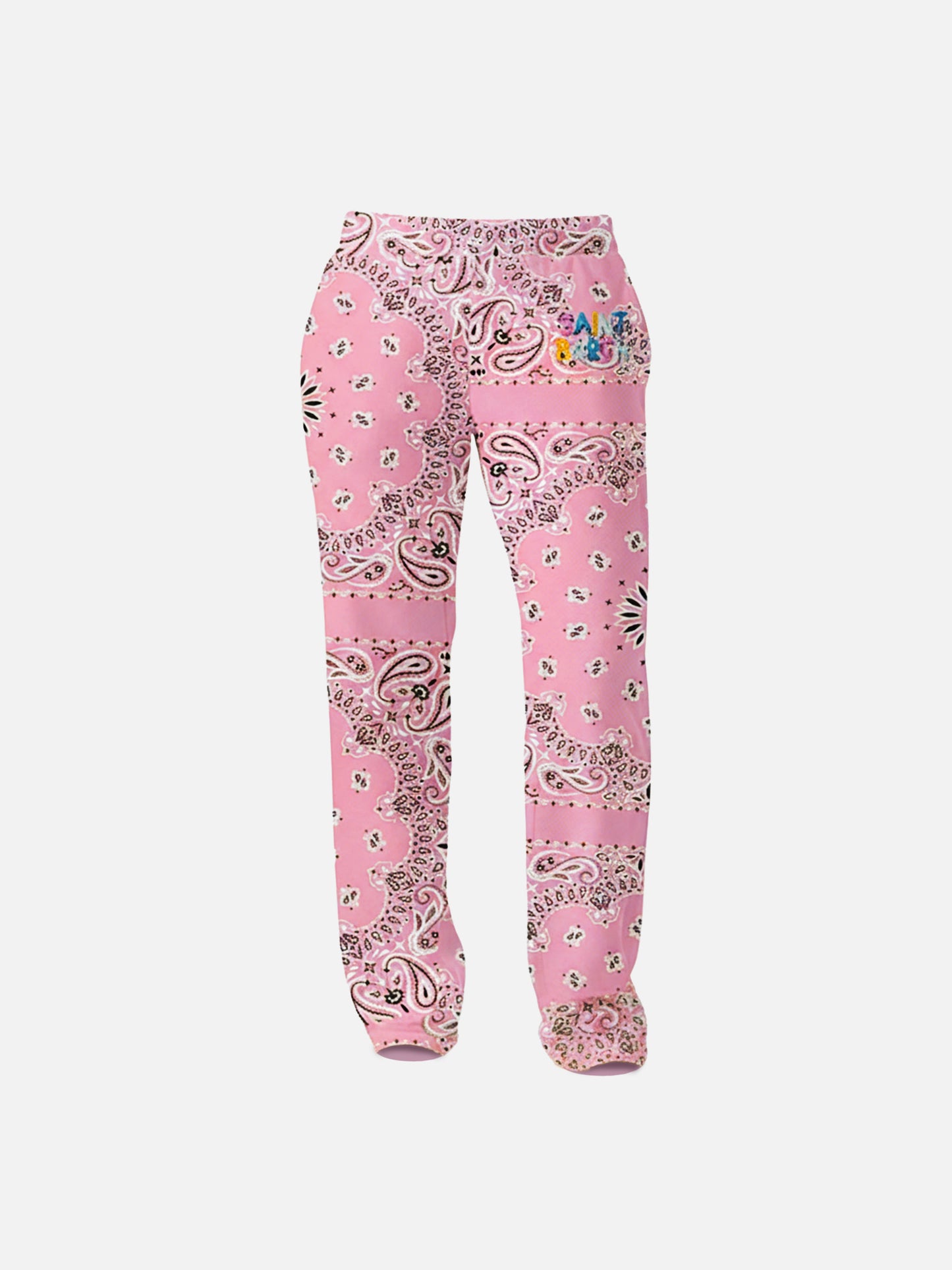 Cotton joggers Odalys Jr with bandanna print
