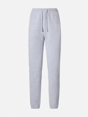Pantaloni joggers Odalys in pile grigio