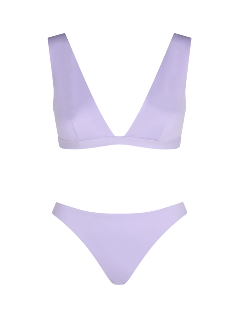Woman lilac heatsealed scooped bikini Ofelia Reanna - MC2 Saint Barth