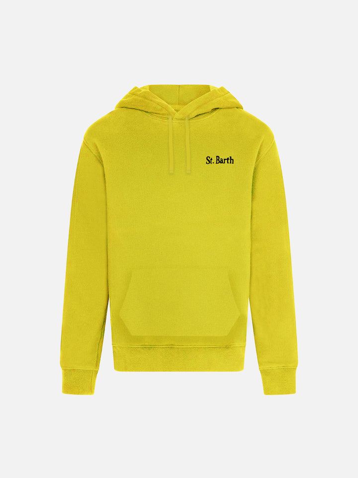 Cotton hooded sweatshirt Oliver with St. Barth embroidery