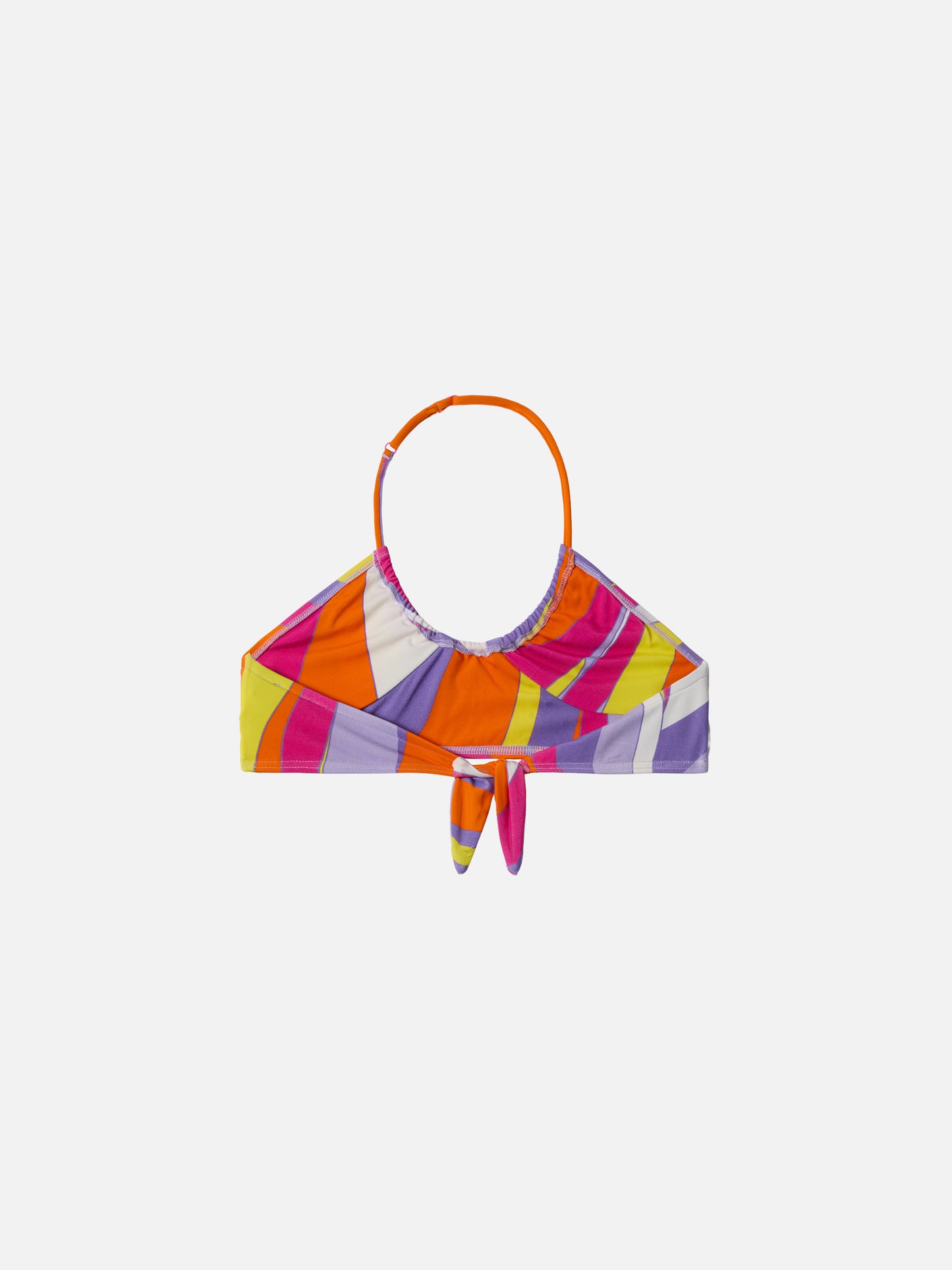 Top crop Page Jr con stampa shape wave