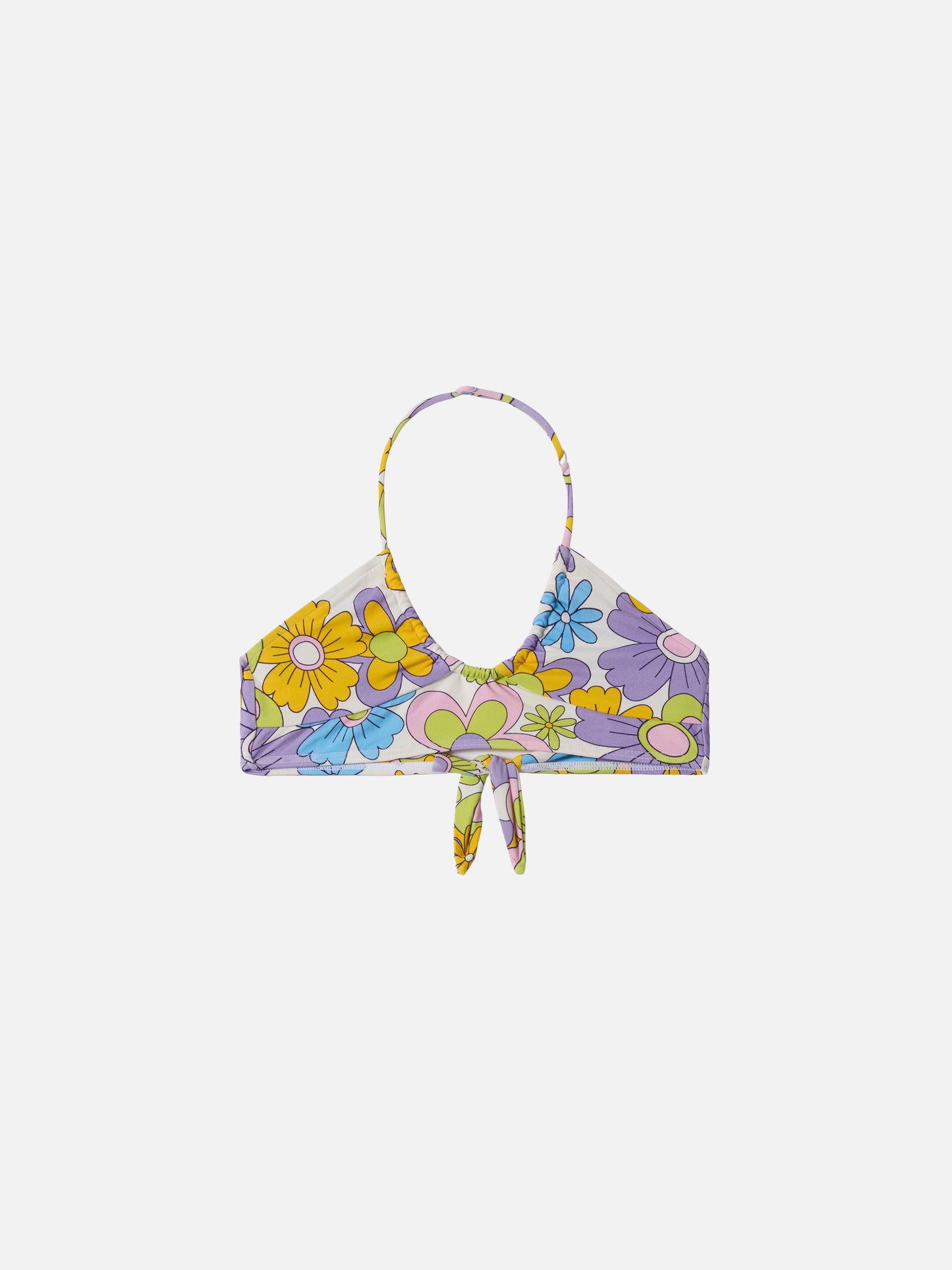 Page Jr crop top with hippie flower print