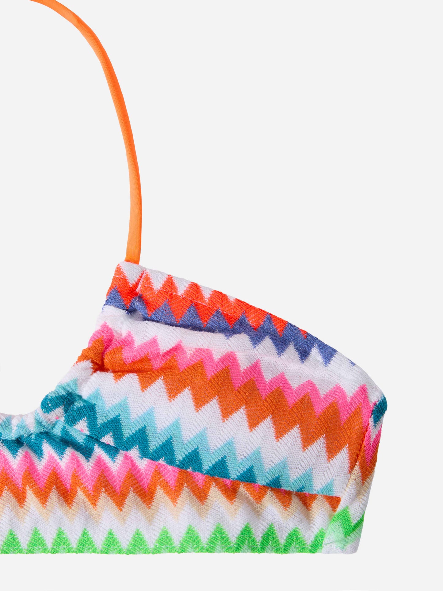 Top crop Page Jr in tessuto raschel