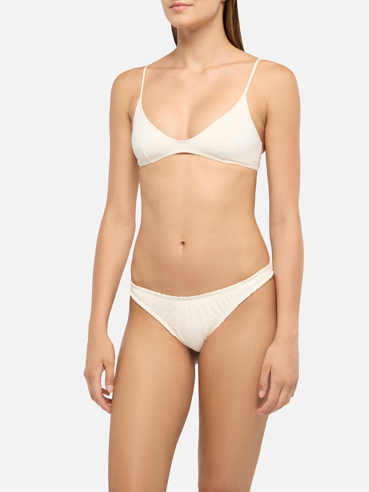Nalu cremefarbener, frechster Badeslip – Paloma Cream Scoop Bralette