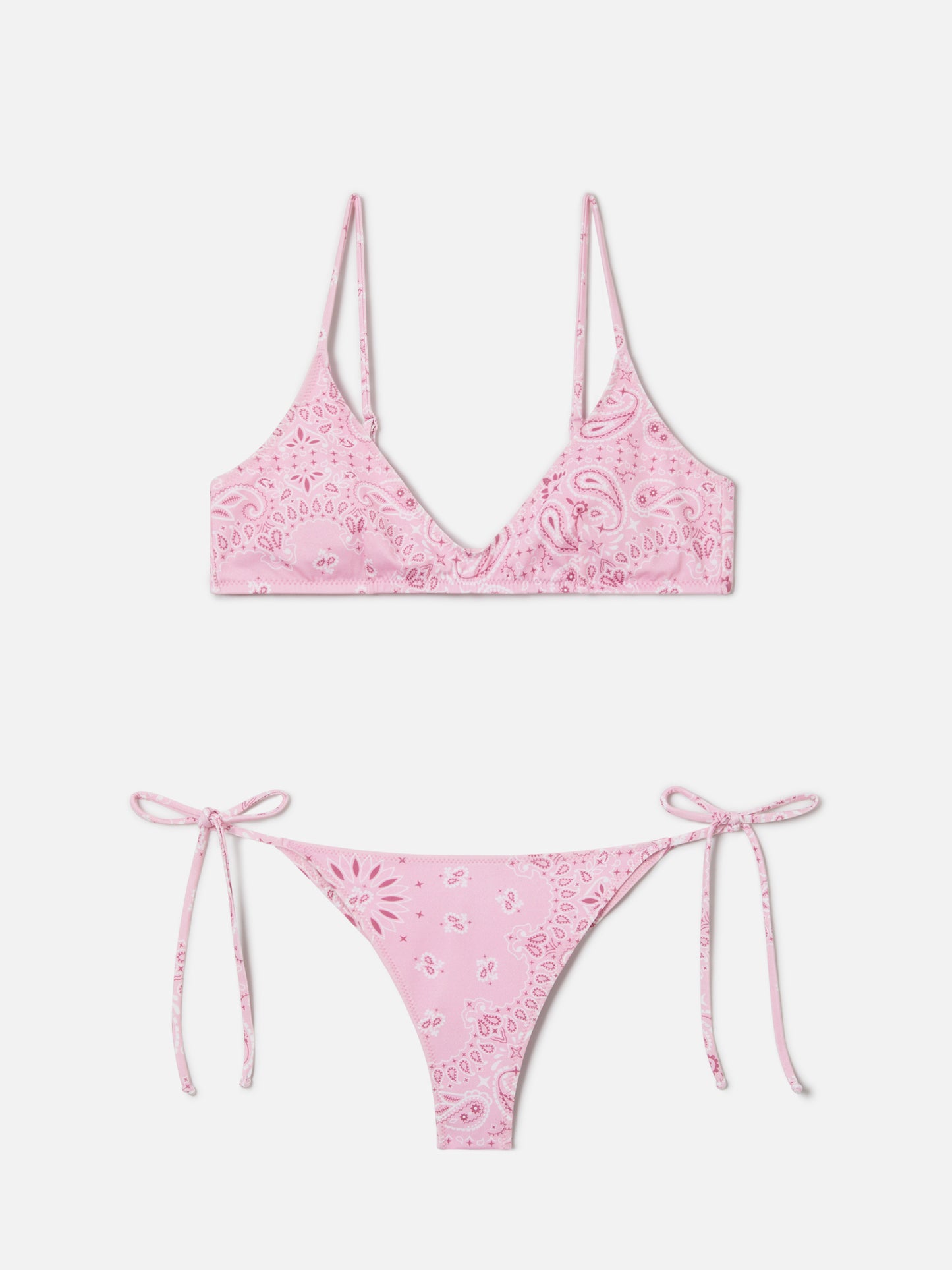 Paloma Marielle pink bandana print bikini