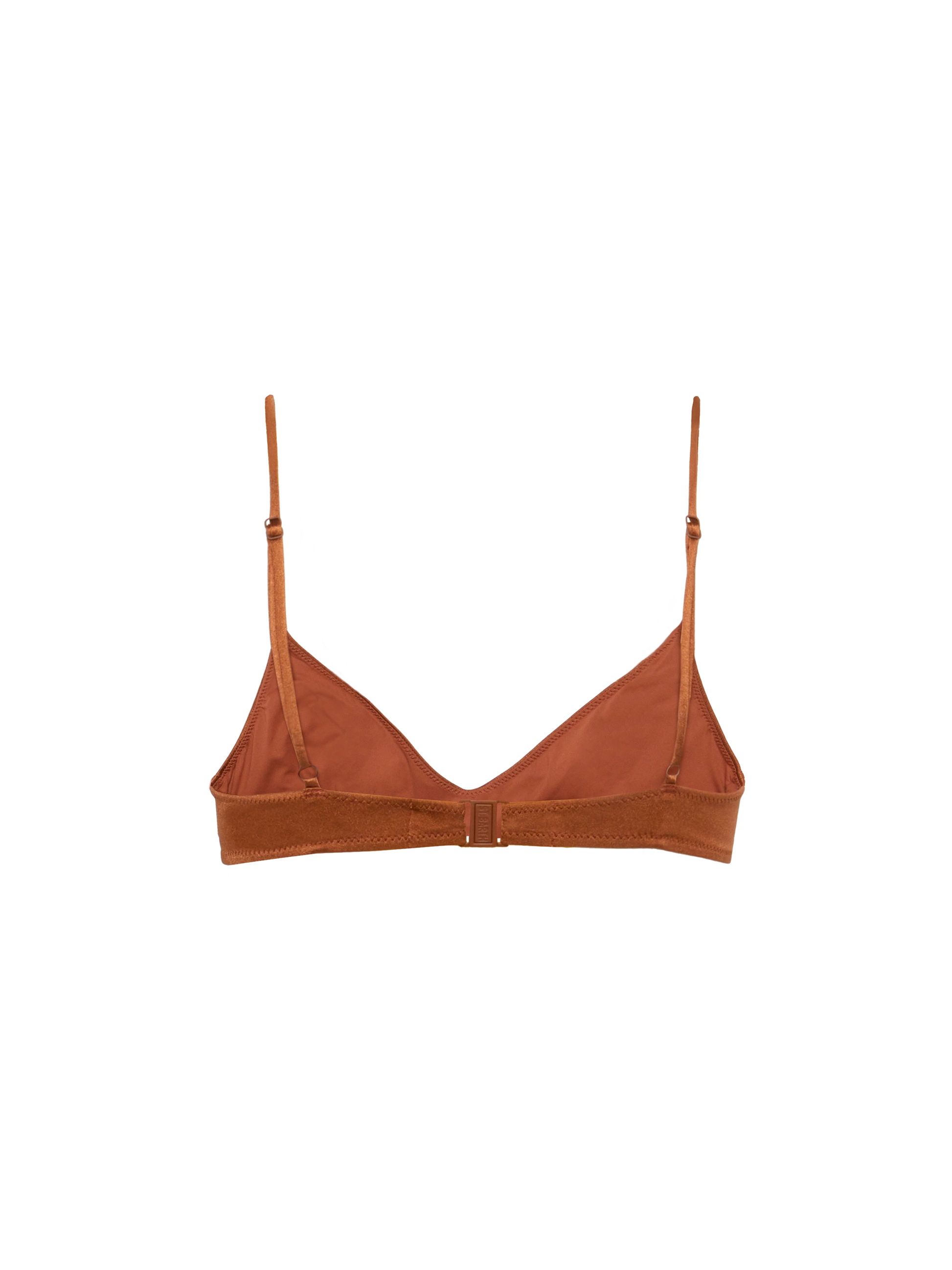 Paloma brown scoop bralette with rhinestone embellishment - MC2 Saint Barth