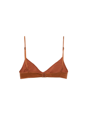 Paloma brown scoop bralette with rhinestone embellishment - MC2 Saint Barth