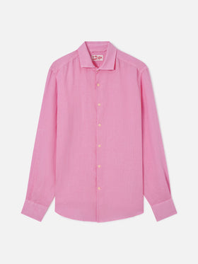 Pamplona pink linen shirt