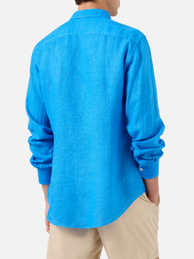 Camicia Pamplona in lino bluette