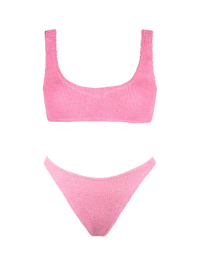 Bikini a bralette Naima Naomi in crinkle rosa