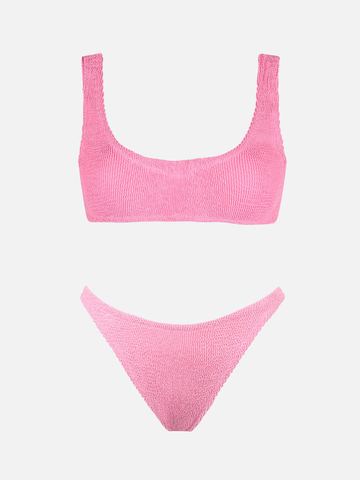 Bikini a bralette Naima Naomi in crinkle rosa
