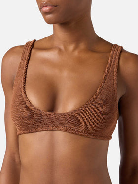 Bikini marrón crinkle Pamy Naomi 