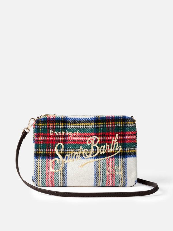 Tartan Parisienne pouch with chain