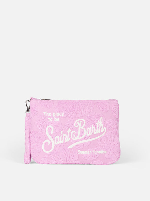 Pouch Parisienne in spugna a bassorilievo