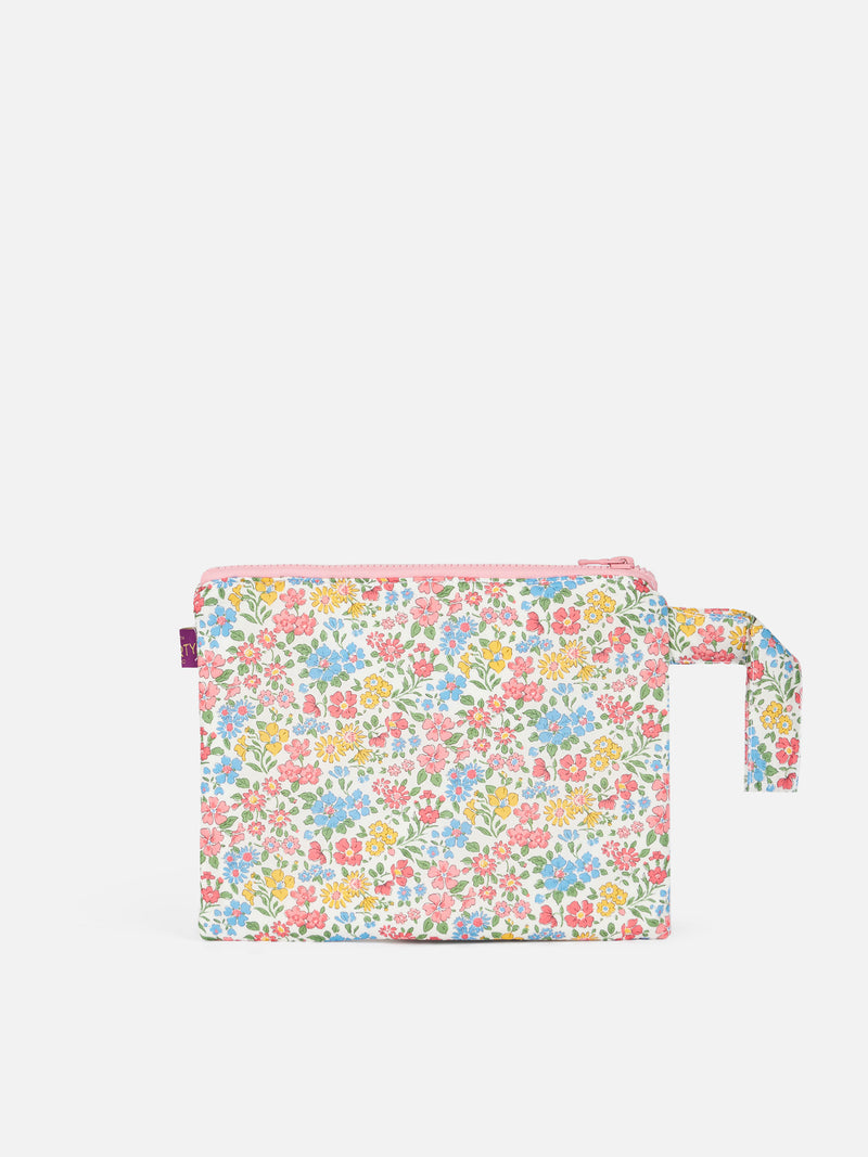 Pareasy-Pochette mit Annabelle-Print | HERGESTELLT AUS LIBERY-STOFF