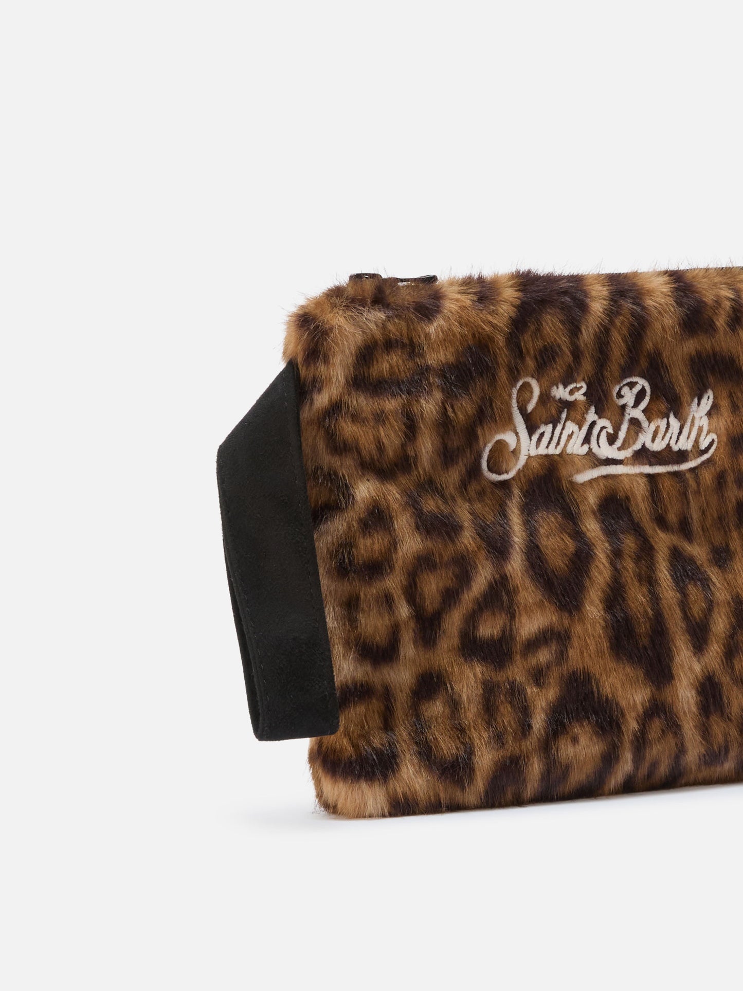 Pochette Pareasy in faux fur leopardato