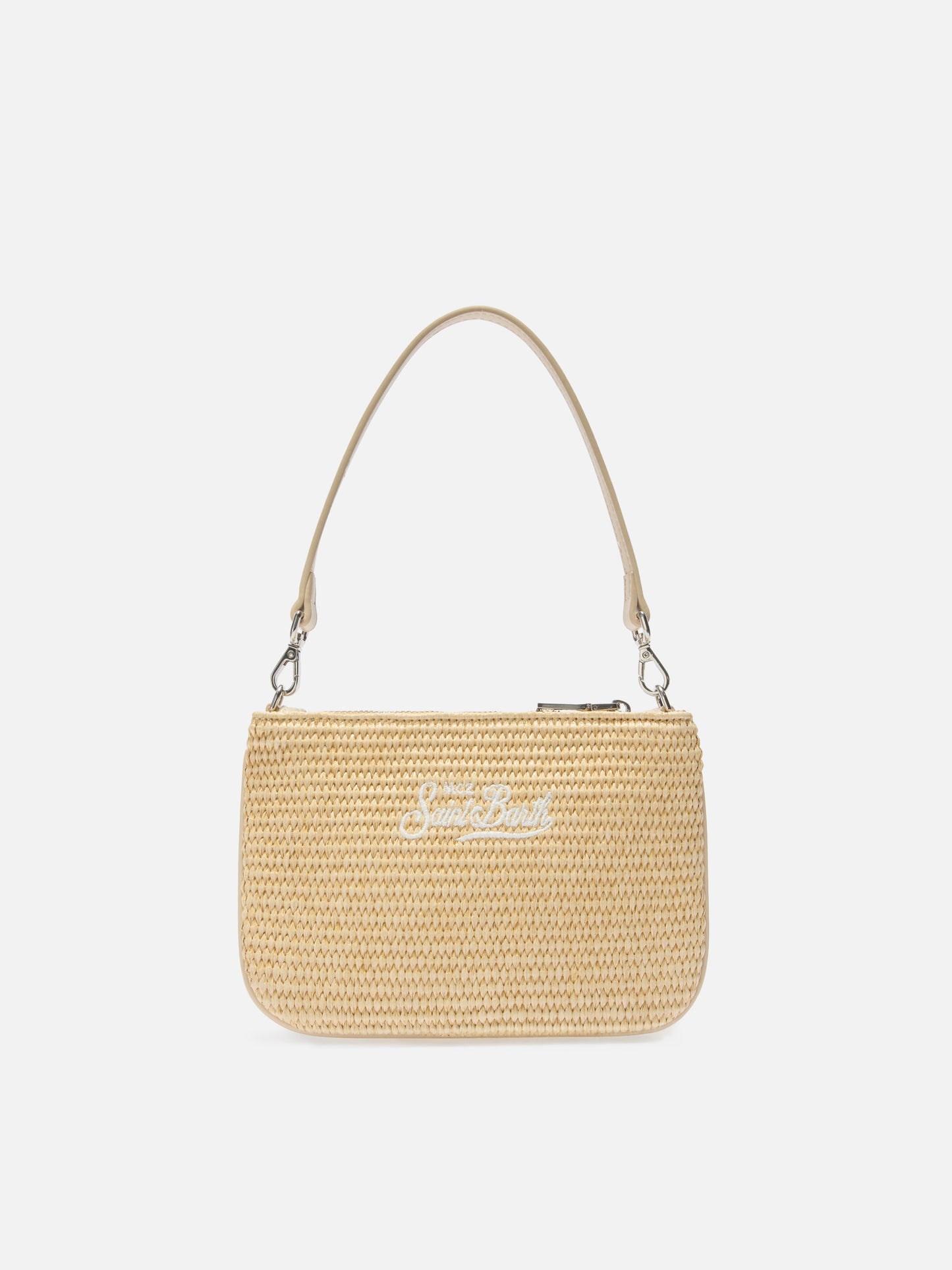 Mini Parisienne pouch with removable shoulder strap and multicolor rhinestones