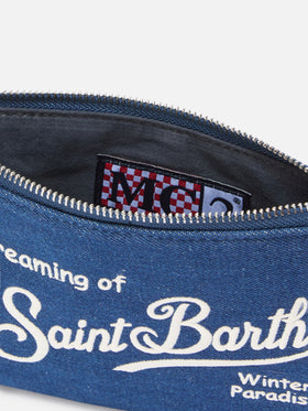 Parisienne Mini-Umhängetasche aus Denim