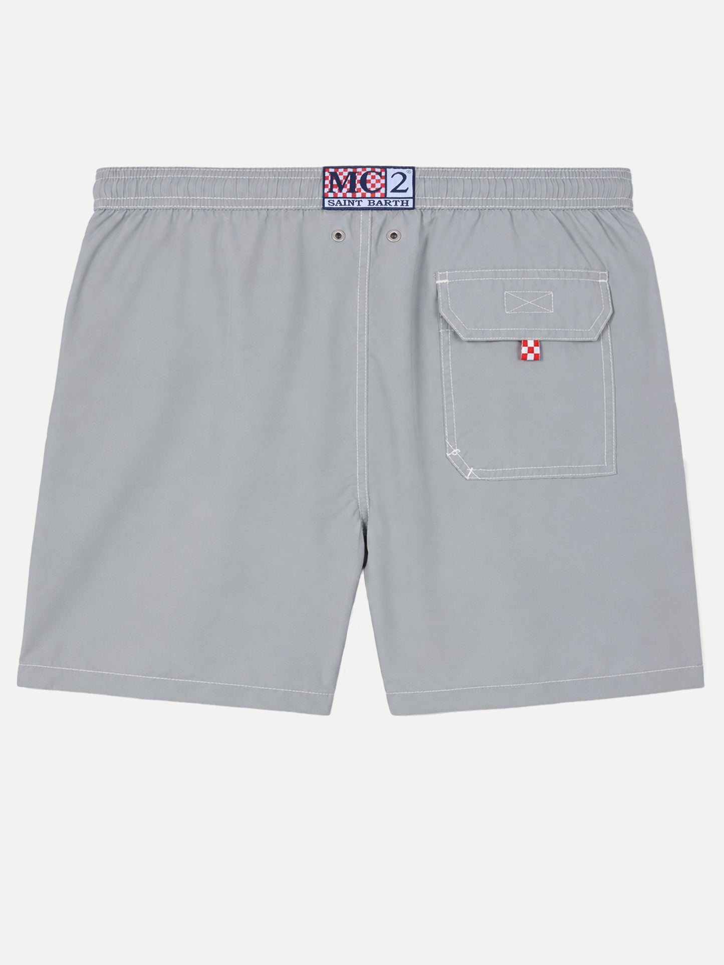 Short de bain classique mi-long gris clair Patmos 
