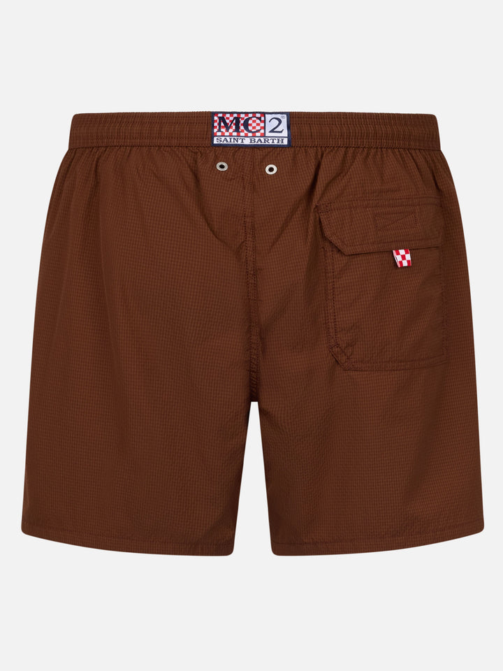 Herren-Badeshorts aus Seersucker Patmos