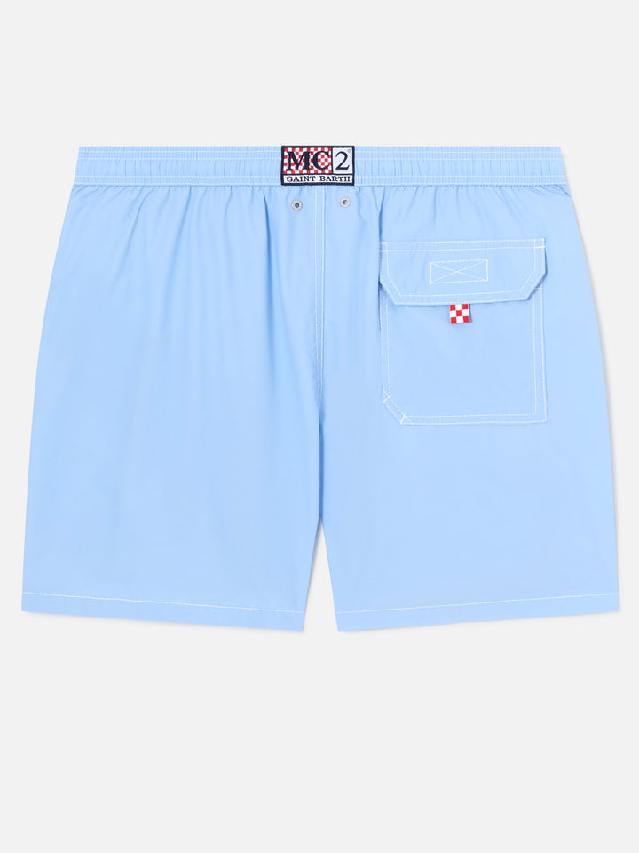 Sky blue mid-length swim shorts Patmos