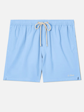 Sky blue mid-length swim shorts Patmos