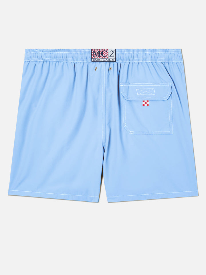 Sky blue mid-length swim shorts Patmos
